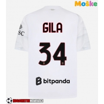 Moške Nogometnih dresov AC Milan Mario Gila #34 Gostujoči 2026-27 Kratki rokavi